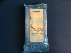 Bath cleansing cloths or Shampoo & conditioner in a cap no rinse, hypoallergenic