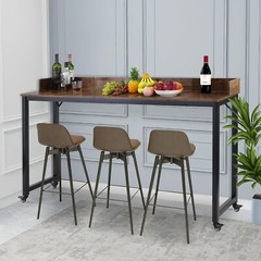 Overbed Table with 360° Wheels Over Bed Table King Queen Laptop Computer Desk