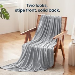 Nanotex Cooling Blanket for Hot Sleepers, Double-Sided Cold King Dark Grey