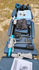 Mobility Transfer Chair BARTON H250 Tilt Flat Recline Positions Safety W/ Extras