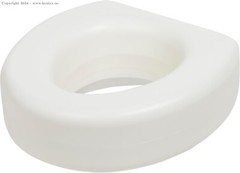 AquaSense Portable Raised Toilet Seat White Polyethylene 4 in.