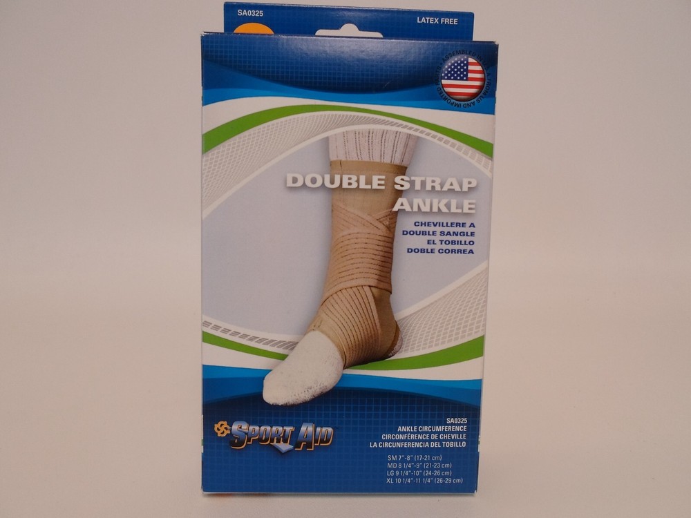 Sportaid Double Strap Ankle Wrap Small (7-8″ Ankle Circ.)