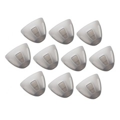 10Pcs Hearing Aids Dome Soft Open Domes Black Layer Replacements Eartip