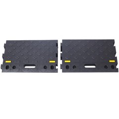 4″ High 2-Piece Portable Automotive Curb Ramp, 6600 LBS Load Capacity