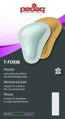 Pedag T-Form 135 arch support leather pads, forefoot bunion neuroma pain relief