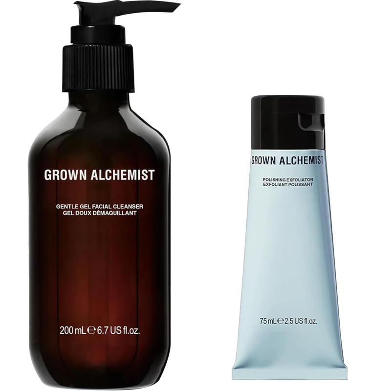 Grown Alchemist Facial Cleanser Set Polishing Exfoliator 75Ml Gentle Gel