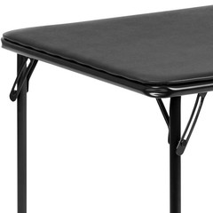 Flash Furniture Mindy Folding Kids Table Vinyl Padded Top Childrens Square