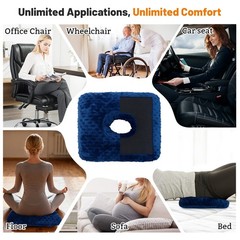 Donut Pillow for Bed Sores Treatment Buttocks, Wheelchair Cushion Bedsore Pre…