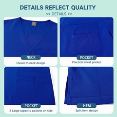 Unisex Medical Scrubs Set for Men & Women – Nurse, Doctor, Lab Wear