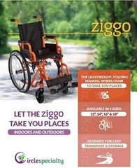 CIRCLE SPECIALTY, Ziggo 12” Seat Width Pediatric Wheelchair for Kids &…