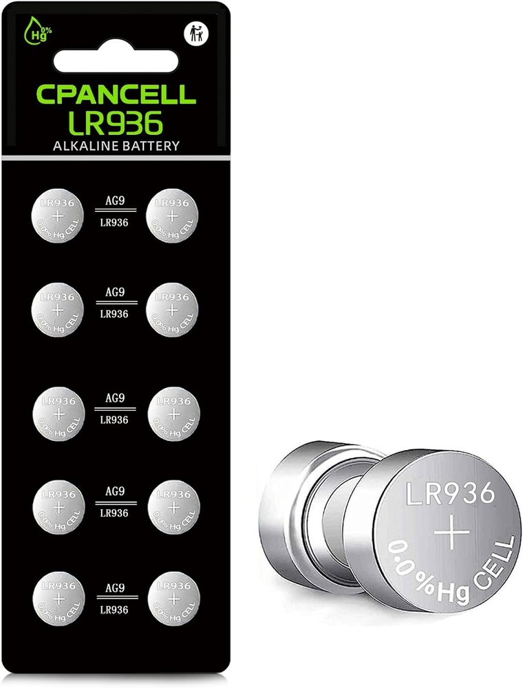 LR936 Batteries LR45 AG9 Battery 194 394 1.5v Alkaline Button Cell Watch…
