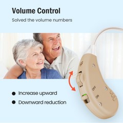 JINGHAO Rechargeable Hearing Amplifier, Invisible In Ear With Case