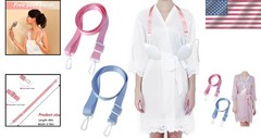 Post-Mastectomy Shower Lanyards – 2 Pack Adjustable Drain Holders in Pink & Blue