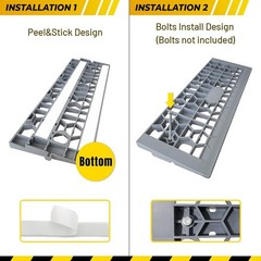 Two-Pack 1″ Rise Threshold Ramps – Strong, Eco-Friendly with 3000 Lbs Capacity
