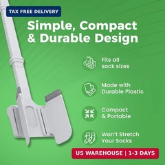 Sock Ox by Easy To Use Products, adjustable sock aid device for seniors, not for