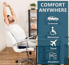 Coccyx Seat Cushion Orthopedic Office Chair Car Tailbone Pad Pillow Memory Foam