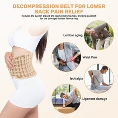 Spine Decompression Back Belt Lumbar Support for Lower Back Pain Relief New