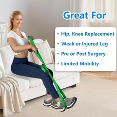 Multi Loop Handle Leg Lifter 42 Inch Durable Strap Recovery Aid Hip Surgery New