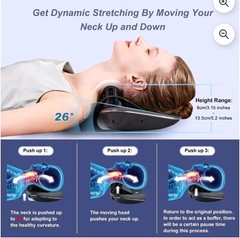 Multi-Functional Cervical Traction Device, Electric Neck Stretcher with Dynam…