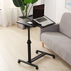 Over Bed Table with Wheels Adjustable | Rolling Laptop Table Overbed Desk Hos…
