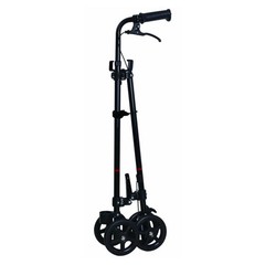 Wheel with brake Cane II Working cane used like a handrail Seniors Adults Black