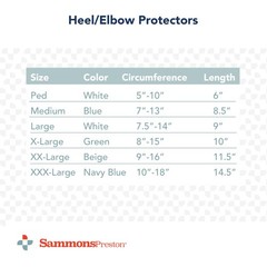 Rolyan Heel/Elbow Protector, XXX-Large, Navy Blue, Foam Padded