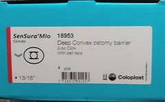 COLOPLAST 3 BOXES 1 BX/5 EA = 15 Mio Click 2-Piece Barrier, Deep Convex 16953