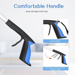 NEW 59in Grabber Reacher Tool Magnetic Rotating Claw Anti Slip Pickup Stick