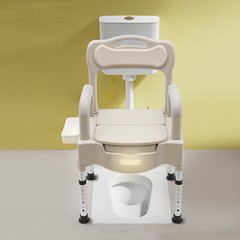 Heavy Duty Height Adjustable Bath Seat Commode Toilet Chair Adult Senior 250kg