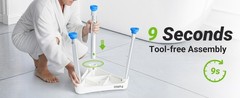 Space-Saving Triangular Shower Chair for Inside Shower, FSA/HSA Eligible 400 lbs