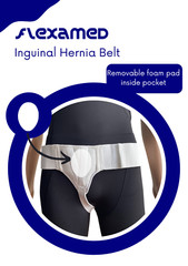 FlexaMed Inguinal Groin Hernia Truss | Right, Left or Double Inguinal Hernia