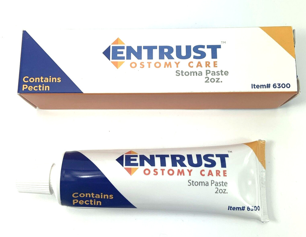 1 Entrust Ostomy Care 6300 Stoma Paste 2 oz. Tube Expires 2026 *Note