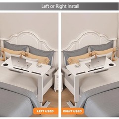 Overbed Table,Hospital Bed Table,Pneumatic Bedside Table Adjustable Over The …