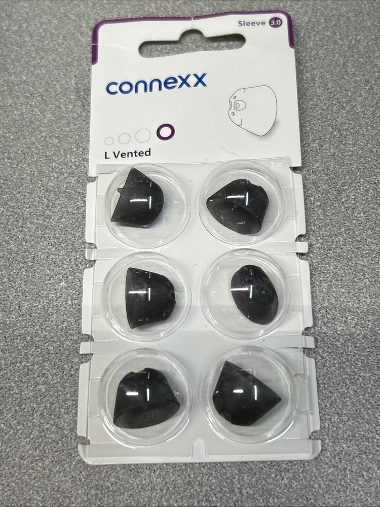 1 Pack L Vented Connexx Sleeve 3.0. Fits Signia Rexton Widex Miracle Ear. Large.