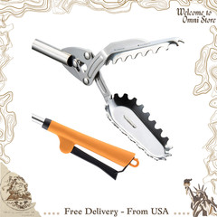 Stainless Steel Grabber Reacher Tool, Heavy Duty Pickup Tongs