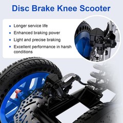All Terrain Knee Scooter for Adults, Crutch Alternative, 300LBS | For Adults