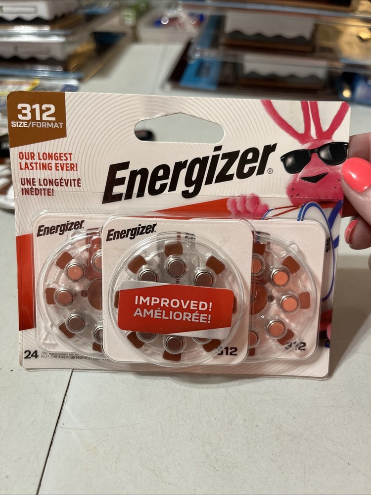 Energizer Size 312 24 PK Hearing aid batteries Exp 4/25