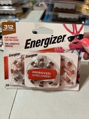 Energizer Size 312 24 PK Hearing aid batteries Exp 4/25