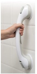 Safe-Er-Grip S10255 Plastic White Suction Cup Grab Bar 16 in.