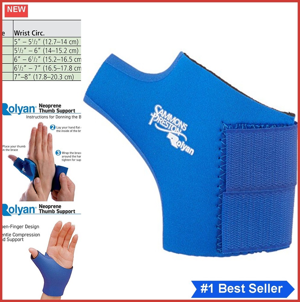 Thumb Support Brace Wrap Right Small Compression Sleeve Wrist Pain Relief for