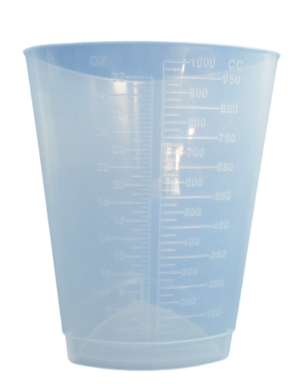 Medegen Polypropelene Triangular Graduated Measuring Container 32oz/1000cc