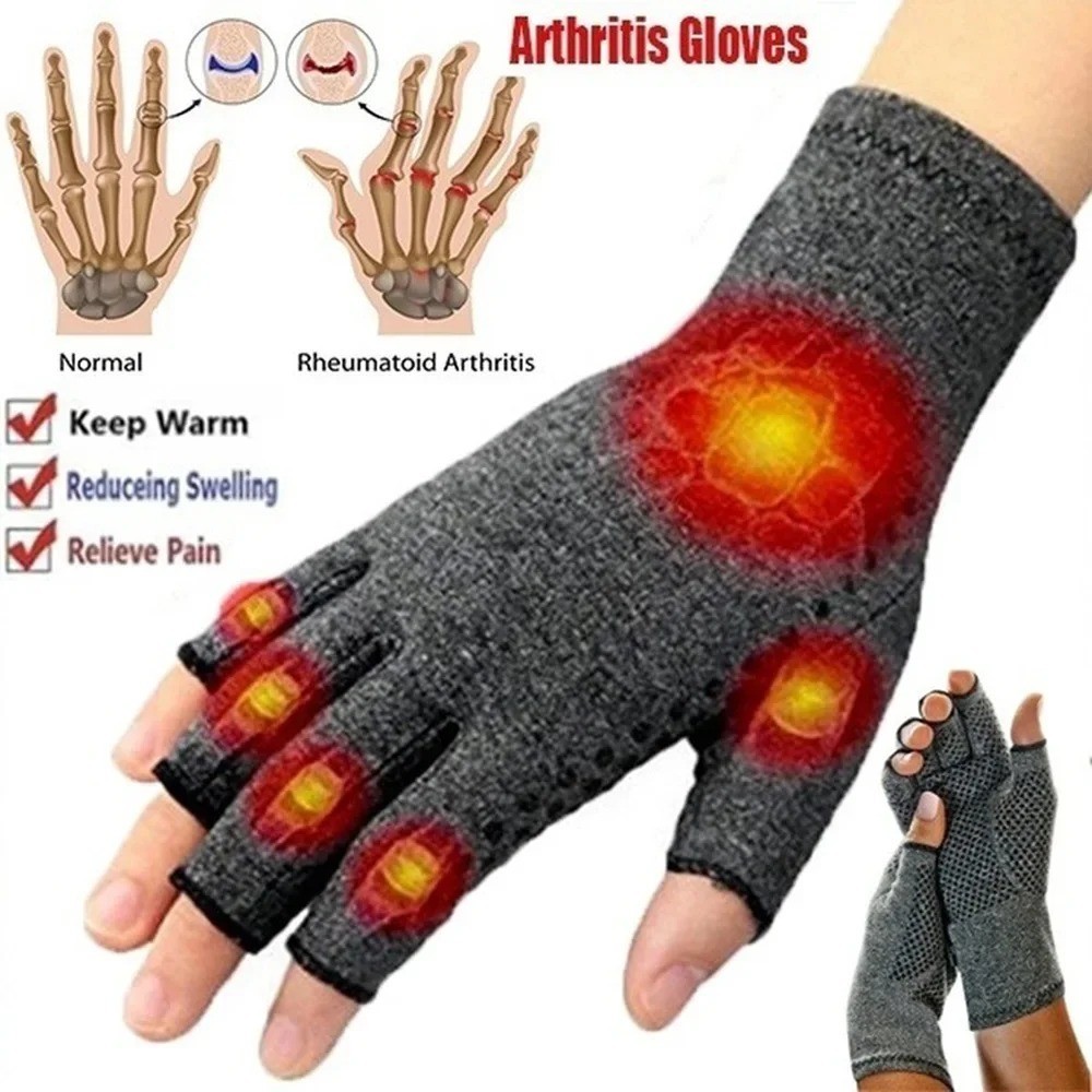 Arthritis Medical Gloves Compression Copper Pain Relief Hand Wrist Support Brace
