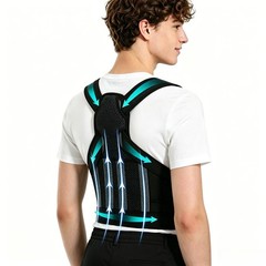 Posture Corrector for Men Women, 4 Support Rods Full Back Brace, Adjustable…