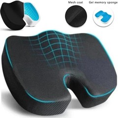 Memory Foam Seat Cushion Coccyx Tailbone Pain Relief Office Chair Car Pad
