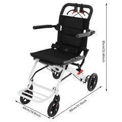 18.9*31.5*33.46in Lightweight Transport Wheelchair Folding Travel Chair Mobility