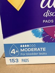 Always Discreet plus Incontinence Pads for Women, Moderate, 153 ct.