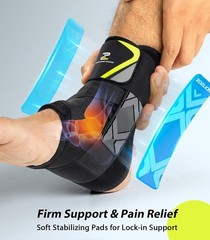 Ankle Brace for Men Women with Auto-adaptive Side Pads Stabilizer Support Medium