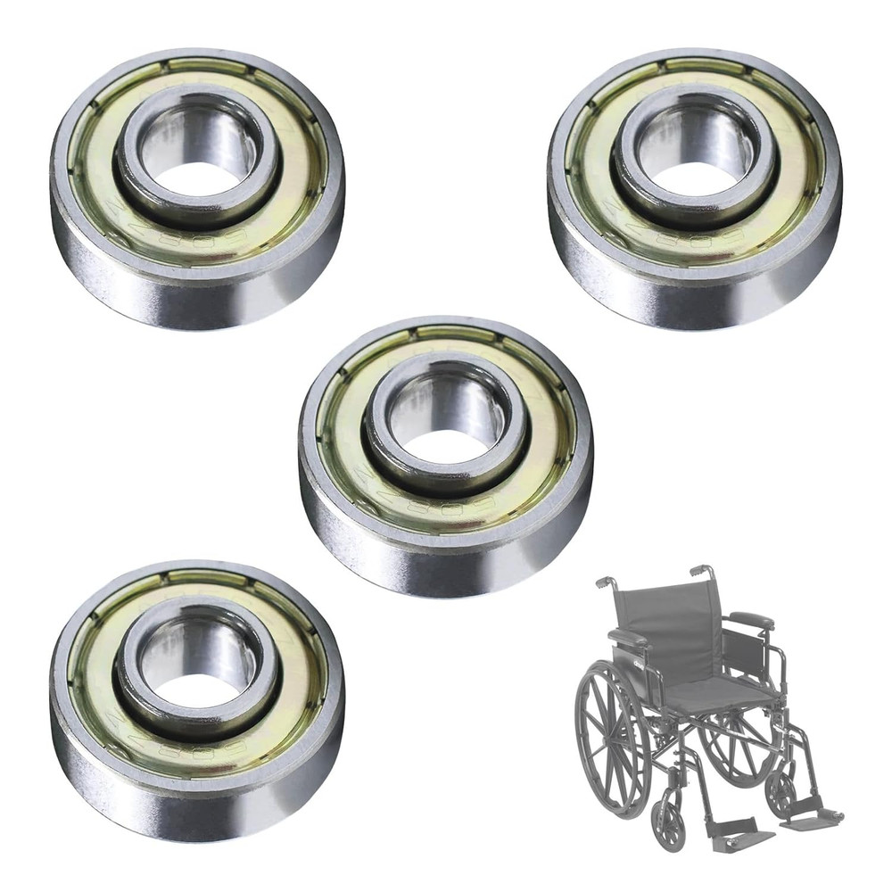 4PCS Rollator Caster Wheel Bearings, Wheelchair Bearings, Universal Wheel