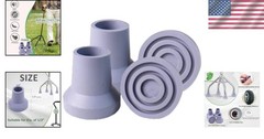 4 Pack 1/2 Inch Anti-Slip Walking Cane Tips – Enhanced Stability for Comfort