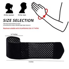 2Pcs Carpal Tunnel Wrist Brace, Ultra Thin Compression Support Strap, Adjustable